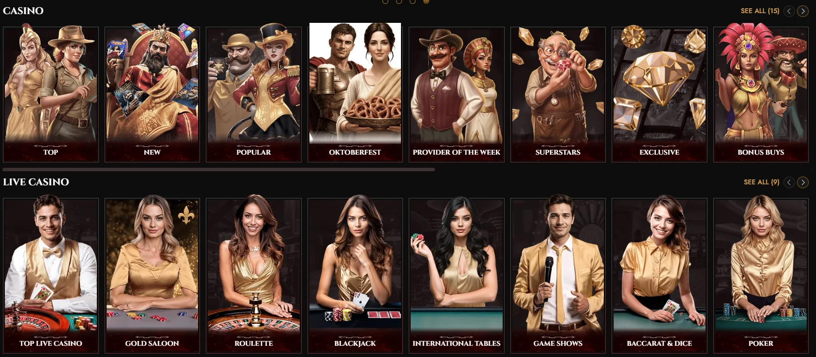 legiano casino games